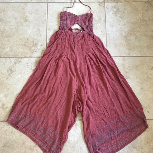 Free People Pants - Free People baggy pant halter jumpsuit
